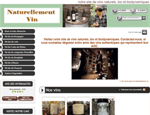 Tablet Screenshot of naturellement-vin.fr